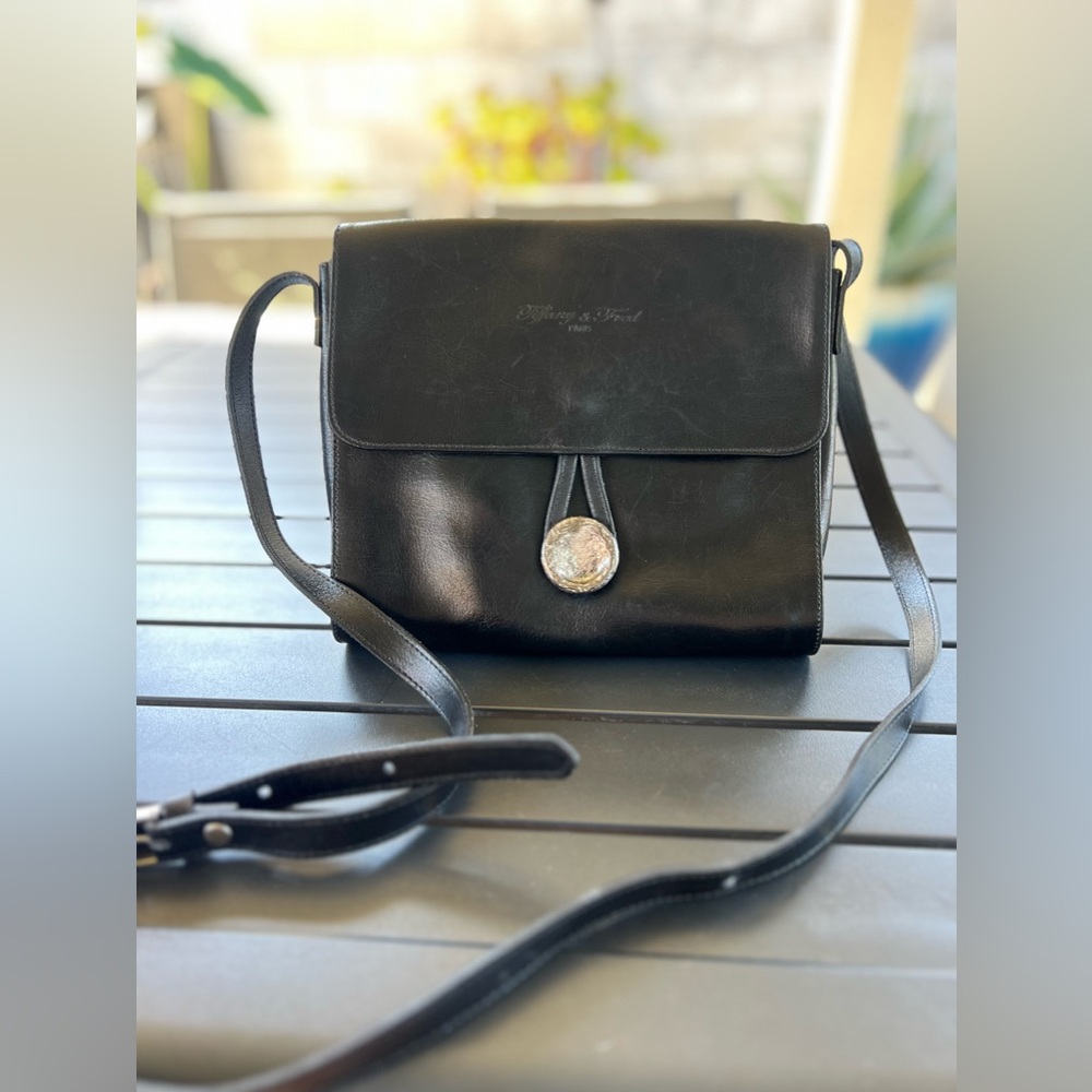 Vintage Leather Tiffany & Fred Crossbody